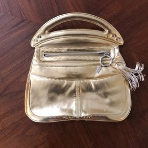 Nine West metallic envelope purse